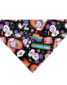 Pet Bandana - Mickey Mouse Pride Poses Rainbow Collage Black