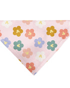 Pet Bandana - Mickey Mouse Ears Flower Icon Scattered Pink