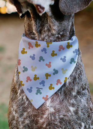 Pet Bandana - Mickey Mouse Ears Icon Scattered White