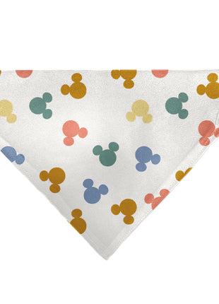 Pet Bandana - Mickey Mouse Ears Icon Scattered White