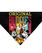 Pet Bandana - Disney Fab Five ORIGINAL BUDDIES Group Pose Black