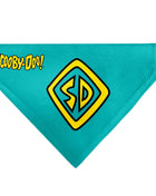 Pet Bandana - Scooby Doo Logo Centered and Collage Blue/Yellow