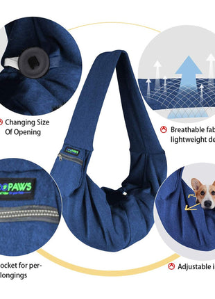 GOOPAWS Comfy Hands-Free Dog & Cat Sling - Pup List