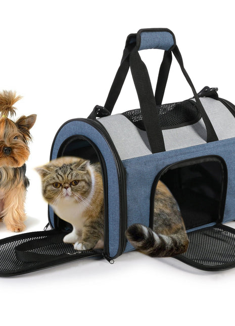 GOOPAWS Soft Sided Collapsible Airline Travel Pet Carrier Bag for Comfort and Travel - Pup List
