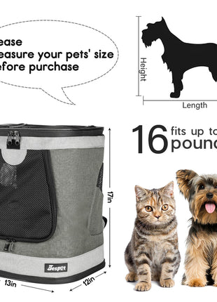 GOOPAWS Soft Backpack Carrier for Small Dogs and Cats, Collapsible with Breathable Mesh - Pup List