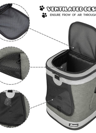 GOOPAWS Soft Backpack Carrier for Small Dogs and Cats, Collapsible with Breathable Mesh - Pup List