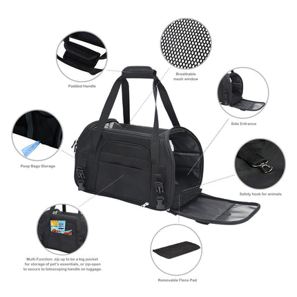 GOOPAWS Soft Sided Collapsible Airline Travel Pet Carrier Bag for Comfort and Travel - Pup List