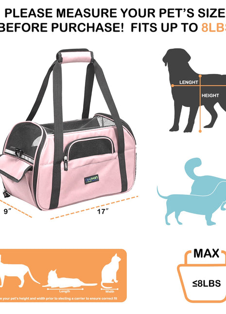 GOOPAWS Soft Sided Collapsible Airline Travel Pet Carrier Bag for Comfort and Travel - Pup List
