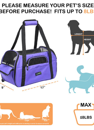 GOOPAWS Soft Sided Collapsible Airline Travel Pet Carrier Bag for Comfort and Travel - Pup List