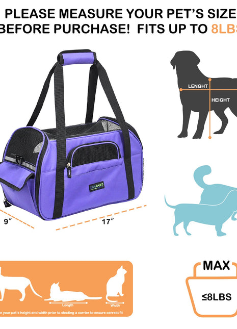 GOOPAWS Soft Sided Collapsible Airline Travel Pet Carrier Bag for Comfort and Travel - Pup List