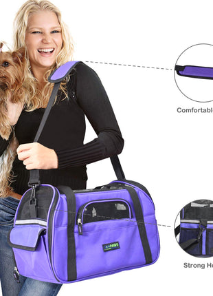 GOOPAWS Soft Sided Collapsible Airline Travel Pet Carrier Bag for Comfort and Travel - Pup List
