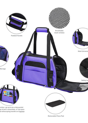 GOOPAWS Soft Sided Collapsible Airline Travel Pet Carrier Bag for Comfort and Travel - Pup List