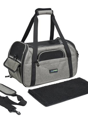 GOOPAWS Soft Sided Collapsible Airline Travel Pet Carrier Bag for Comfort and Travel - Pup List