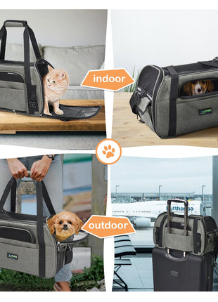 GOOPAWS Soft Sided Collapsible Airline Travel Pet Carrier Bag for Comfort and Travel - Pup List