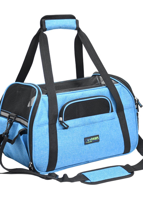 GOOPAWS Soft Sided Collapsible Airline Travel Pet Carrier Bag for Comfort and Travel - Pup List