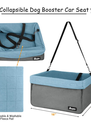 GOOPAWS & Jespet Portable Pet Safety Booster Dog Car Seat with Seat Belt - Pup List
