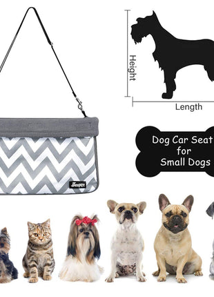 GOOPAWS & Jespet Portable Pet Safety Booster Dog Car Seat with Seat Belt - Pup List