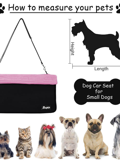 GOOPAWS & Jespet Portable Pet Safety Booster Dog Car Seat with Seat Belt - Pup List