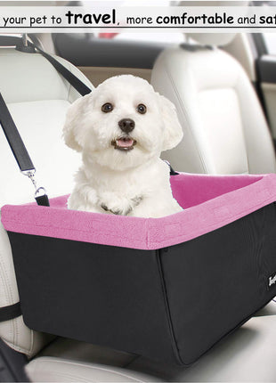GOOPAWS & Jespet Portable Pet Safety Booster Dog Car Seat with Seat Belt - Pup List