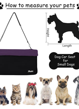 GOOPAWS & Jespet Portable Pet Safety Booster Dog Car Seat with Seat Belt - Pup List