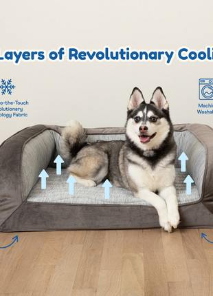 PupChill™ Cooling Bolster Dog Bed