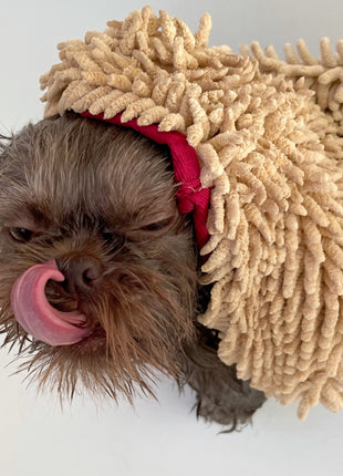 THE TOWEL Microfiber Dog & Cat Drying Towel — Hand Pockets, Odor-Resistant & 7× Water Absorbent