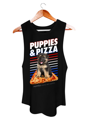 Puppies & Pizza  | Puppies Soft Women's Sleeveless Tank