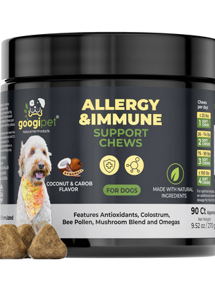 Allergy & Immune Support Chews for Dogs (Coconut & Carob Flavor)