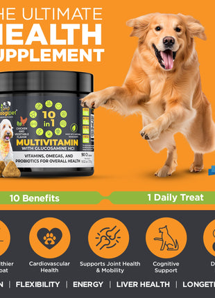 10 in 1 Multivitamin Chews for Dogs (Chicken Flavor)