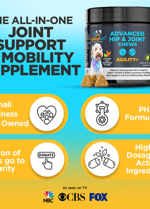 Agility+ Advanced Hip and Joint Chews for Dogs