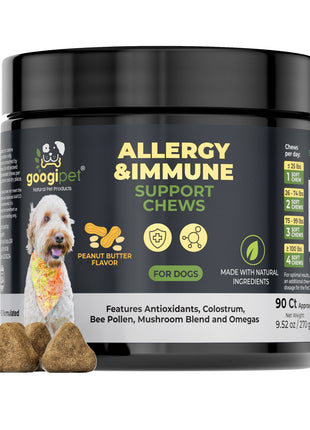 Allergy & Immune Support Chews for Dogs (Peanut Butter Flavor)