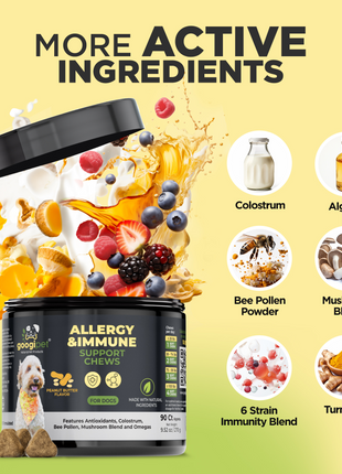 Allergy & Immune Support Chews for Dogs (Peanut Butter Flavor)