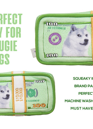 CASH IS KING PLUSH DOG TOY