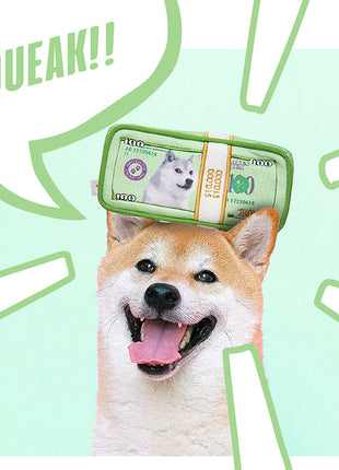 CASH IS KING PLUSH DOG TOY