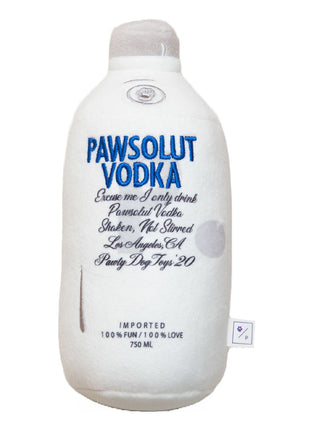 PAWSOLUT VODKA PLUSH DOG TOY