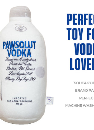 PAWSOLUT VODKA PLUSH DOG TOY
