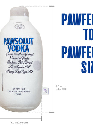 PAWSOLUT VODKA PLUSH DOG TOY