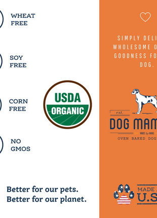 Dog Mamma's Organic Pumpkin Snaps Recipe- USDA Organic Certified Dog Treats