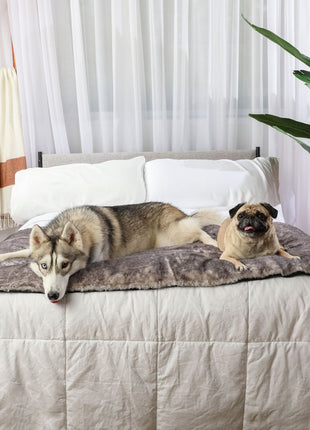 PupProtector™ Luxe Waterproof Bed Runner - Ultra Soft Chinchilla