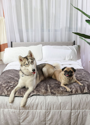 PupProtector™ Luxe Waterproof Bed Runner - Ultra Soft Chinchilla