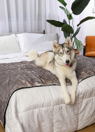 PupProtector™ Luxe Waterproof Bed Runner - Ultra Soft Chinchilla