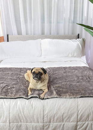 PupProtector™ Luxe Waterproof Bed Runner - Ultra Soft Chinchilla