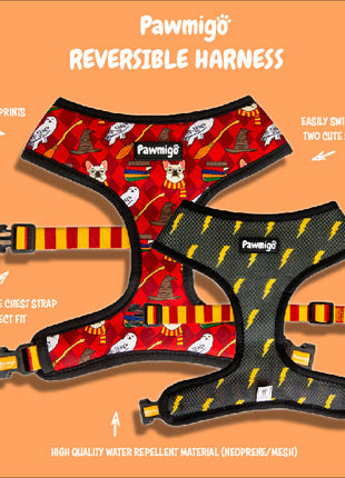 Pawgwarts Reversible Harness - Pup List