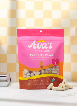 Organic Baked Dog Treats - Peanutty Paws