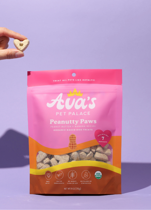 Organic Baked Dog Treats - Peanutty Paws