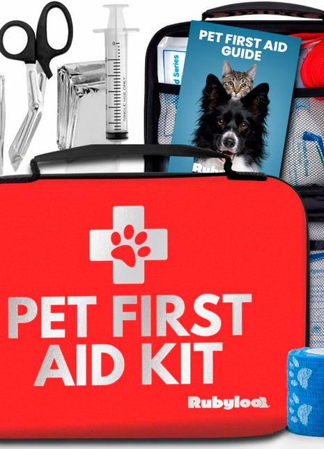 Pet First Aid Kit for Dogs & Cats with Vet-Approved Essentials