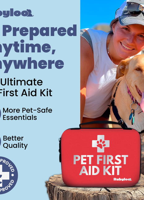 Pet First Aid Kit for Dogs & Cats with Vet-Approved Essentials