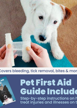 Pet First Aid Kit for Dogs & Cats with Vet-Approved Essentials