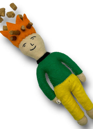 Prince and Princess Felt Dog Toys