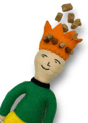 Prince and Princess Felt Dog Toys